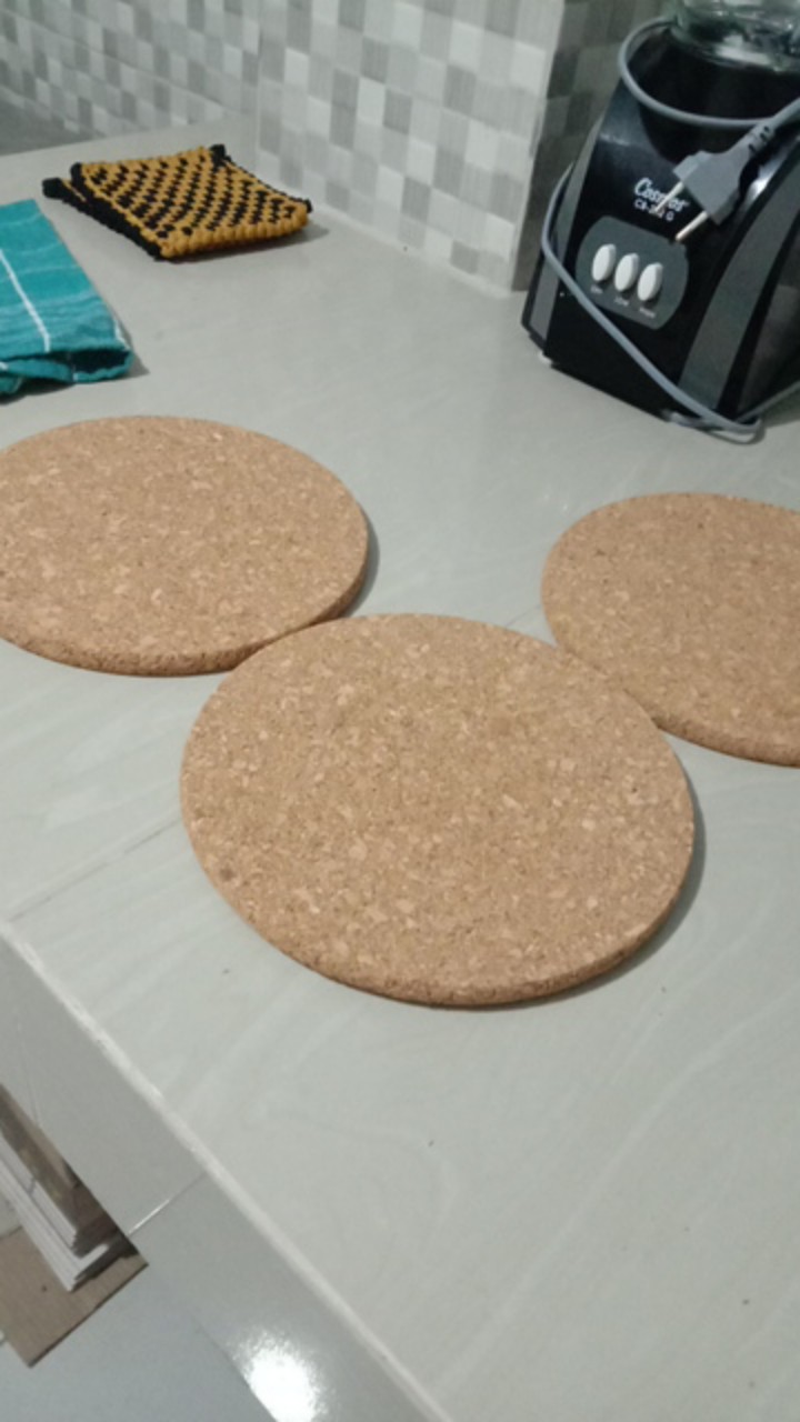 Heat Alas Panci Wajan Teflon Frypa Anti Panas, Isi 3 Pcs, 19 Cm, Gabus