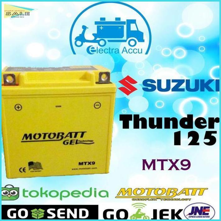 a Promo Aki Motor Suzuki Thunder 125 Motobatt MTX9 Aki kering / Aki Gel _Terlaris