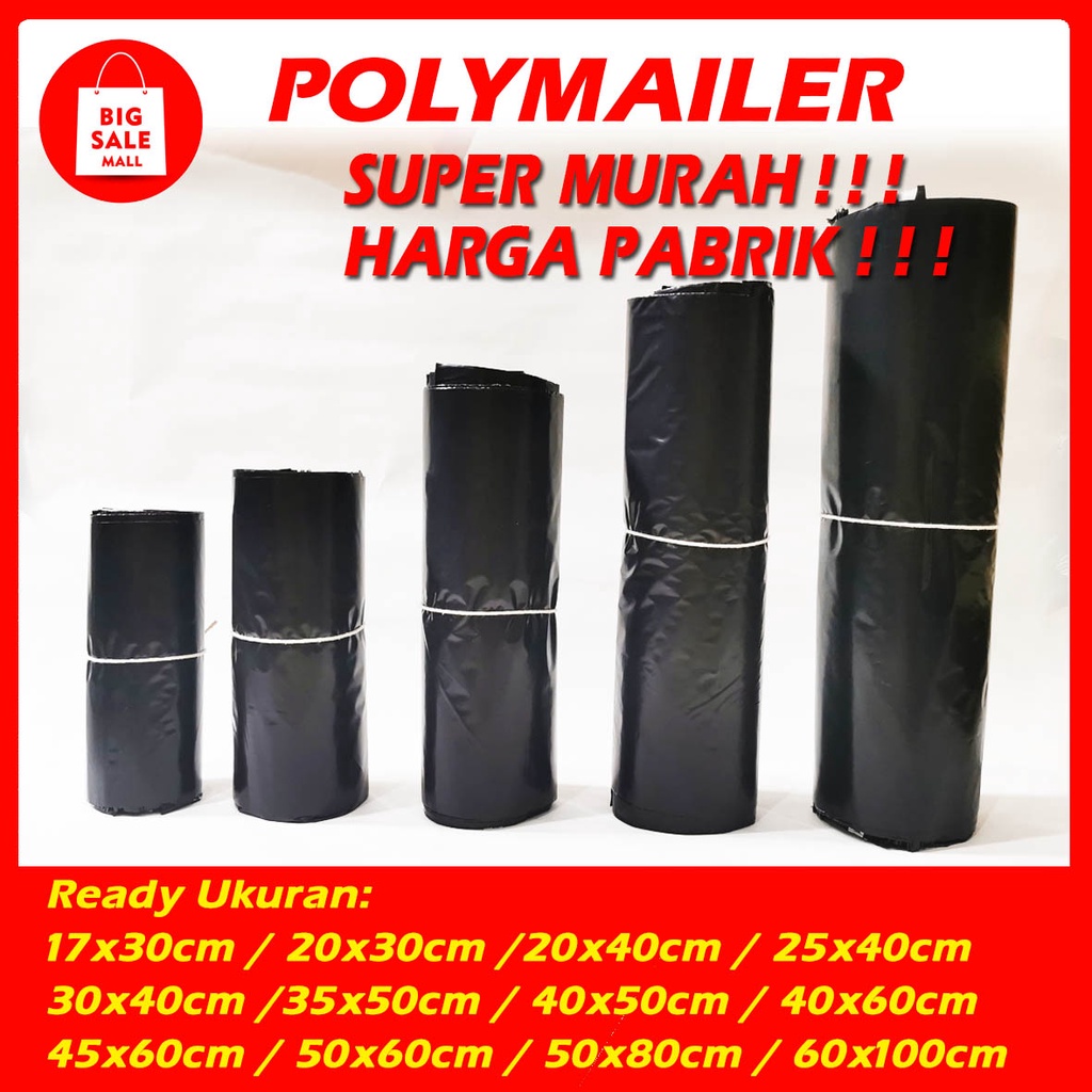 Plastik Polymailer 17x30cm isi 50pcs Kantong Plastik Lem Plastik Packing Online Shop RAJAWALI