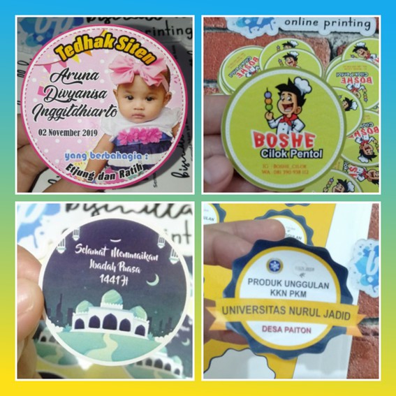 

Stiker bulat Kue Label produk/Stiker Cutting kemasan/ stiker ucapan