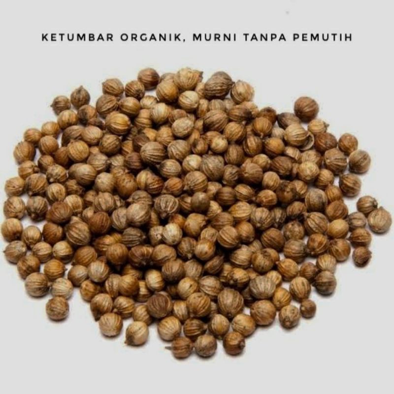 

500 gr Ketumbar Butir Tanpa Pemutih / Ketumbar Hitam / Coriander Seeds / Rempah Organik