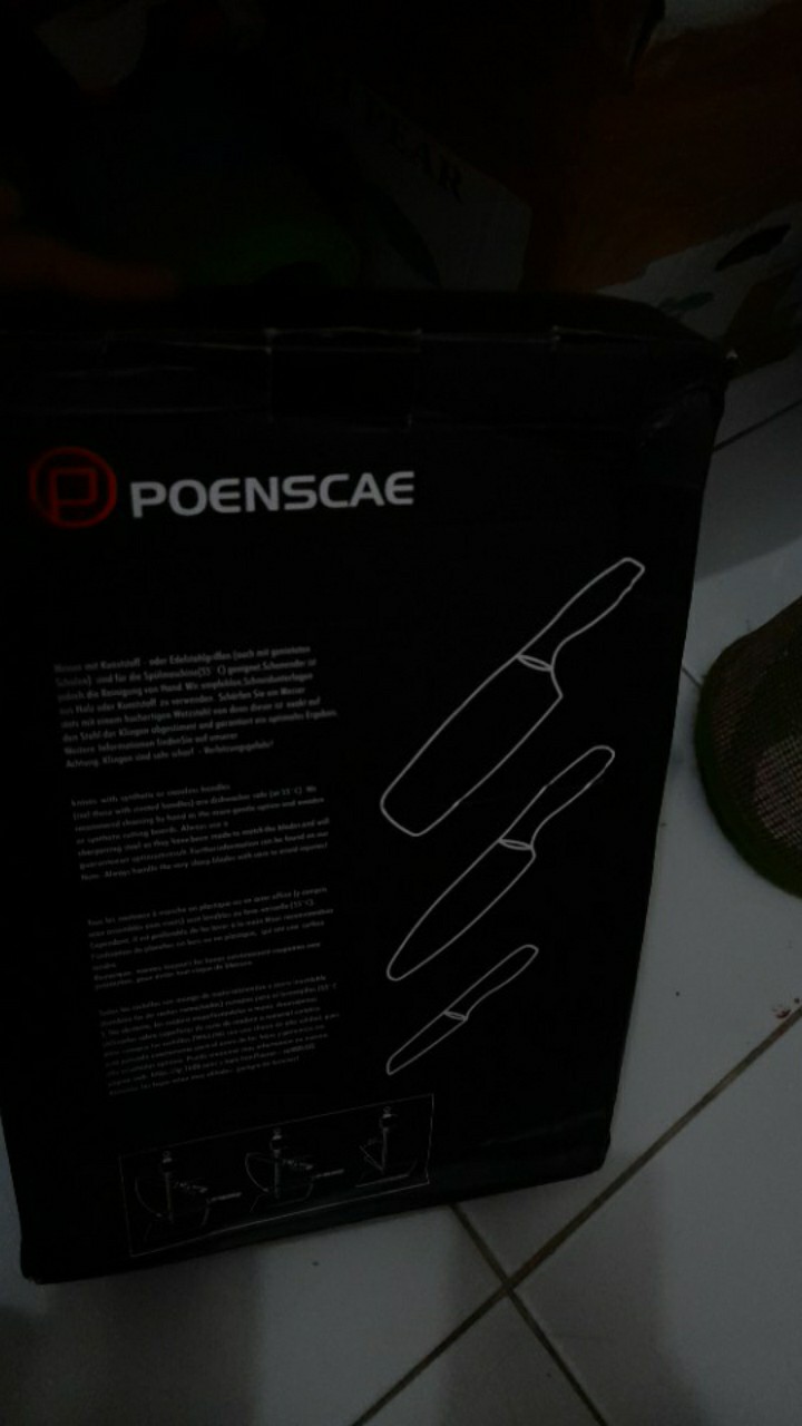 7 In 1 Kitchen Knife Set / Poenscae Talenan Pisau Tatakan Pengupas Gunting Dapur Set Pr114