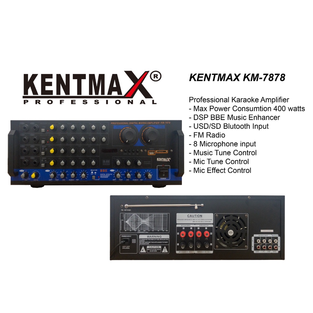 Power Amplifier Kentmax KM7878 Original KM 7878 kentmax km 7878