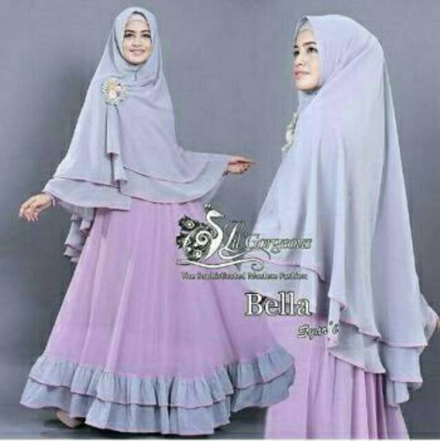 XC - Dress Maxy Bella / Gamis Bella / Gamis Kekinian / Gamis Trendy / Gamis Terbaru / High Quality