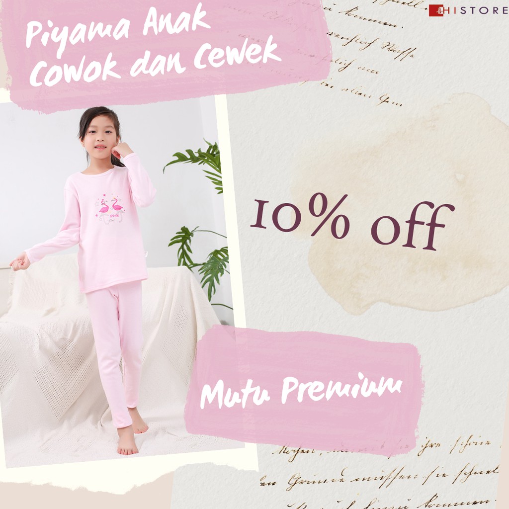 [HI] PIYAMA ANAK IMPOR COTTON PREMIUM ANTI ALERGI TIDAK MELAR DAN TIDAK LUNTUR