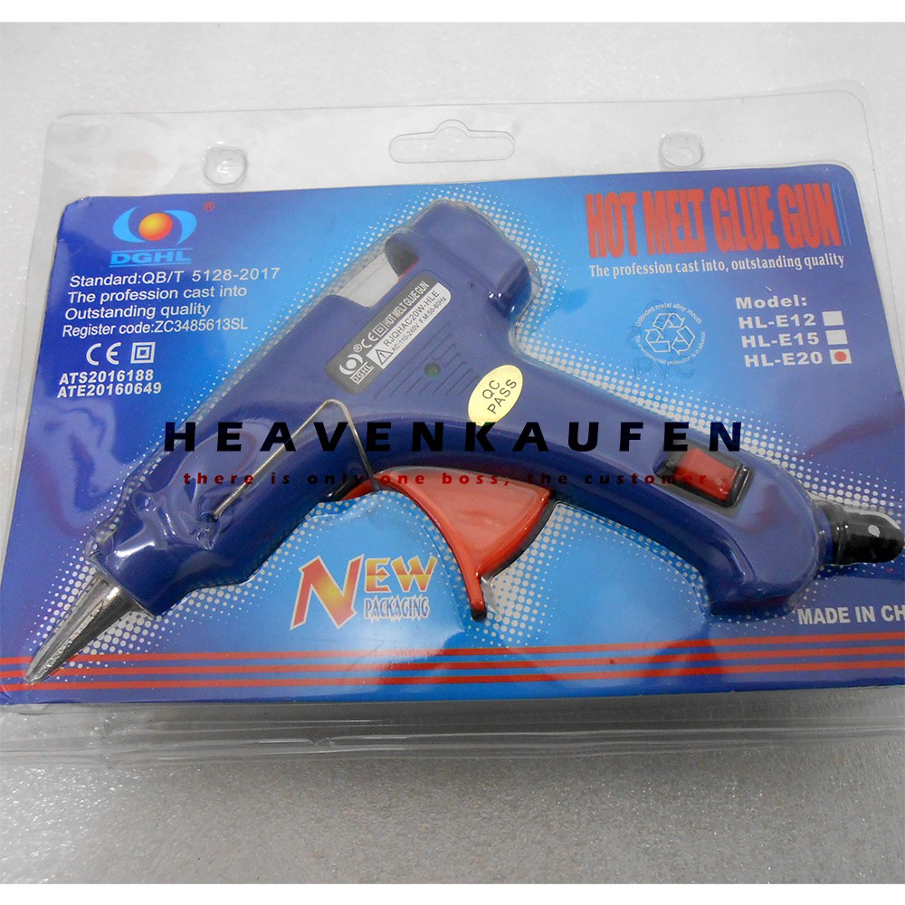 Lem Tembak / Glue Gun Kecil Merk DGHL Untuk Lem Stick Diameter 7 s/d 7,5 mm