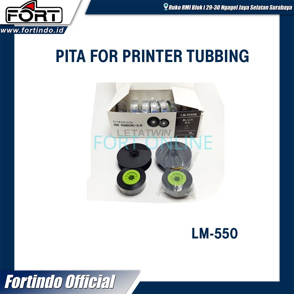 

Pita Ink ribbon MAX letatwin LM 550 Printer Mesin Marker Tubing tube