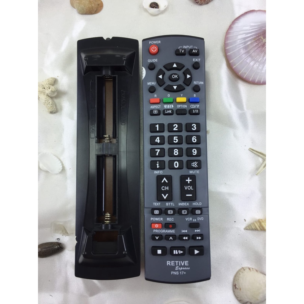 Remot / Remote TV PANASONIK MULTI LCD LED PNS17 tanpa setting