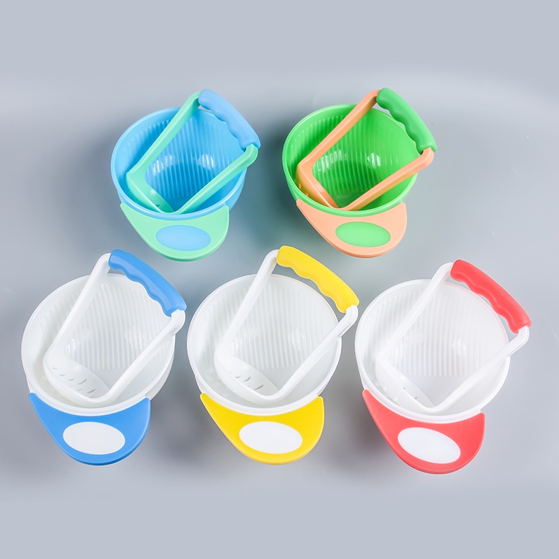 HIPPO LAND Baby Safe Food Masher Bowl Grinding Bowl Baby Food Maker Mangkok Mpasi [1KG 12PC] LITTLE KUMA 223