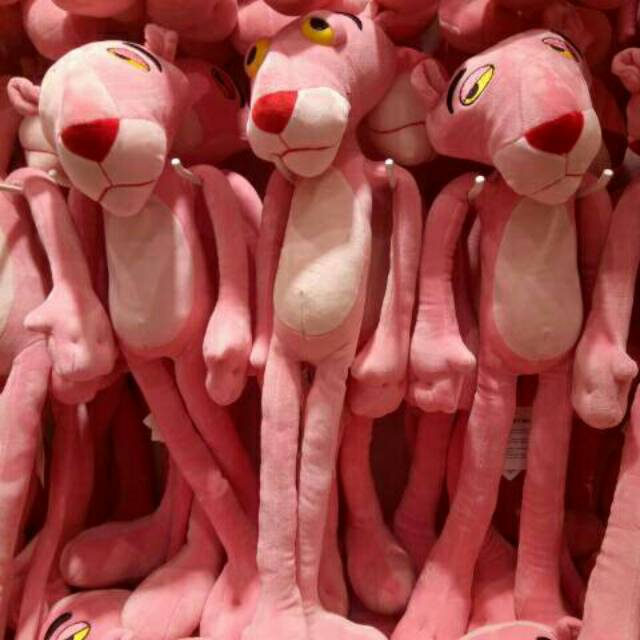 pink panther plush miniso