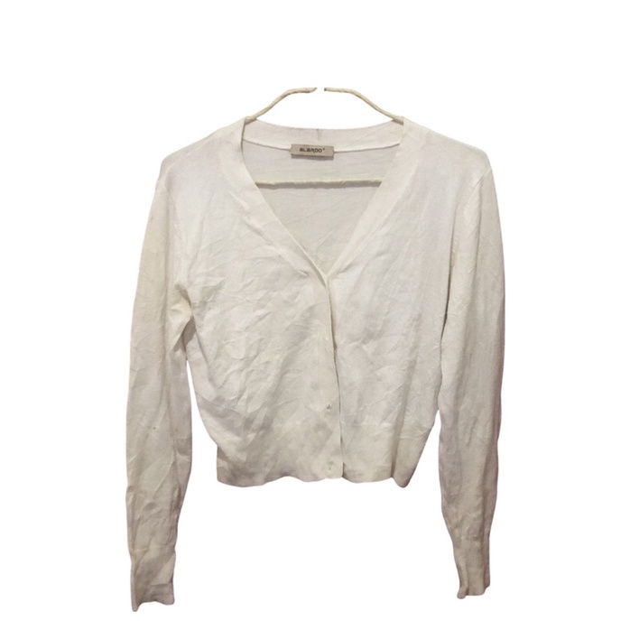 CROP TOP CARDIGAN PUTIH