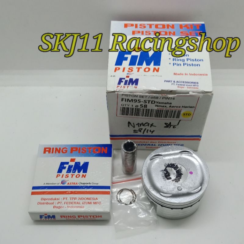 Piston Kit FIM 95 NMAX AEROX Diameter 58 58.5 59 59.5 60 Pin 14