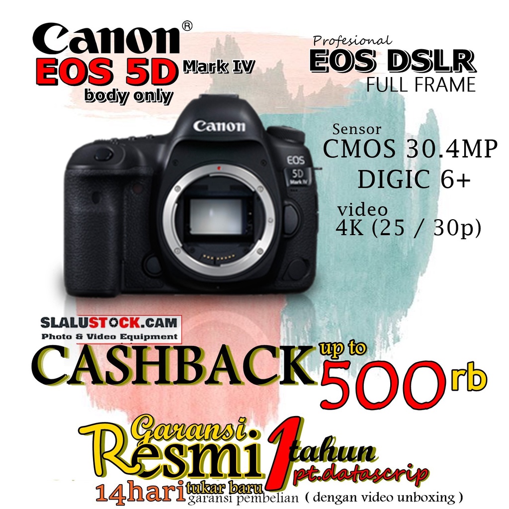 Canon Eos 5D Mark IV Body Only / Camera Canon EOS 5D IV Body / DSLR 5D