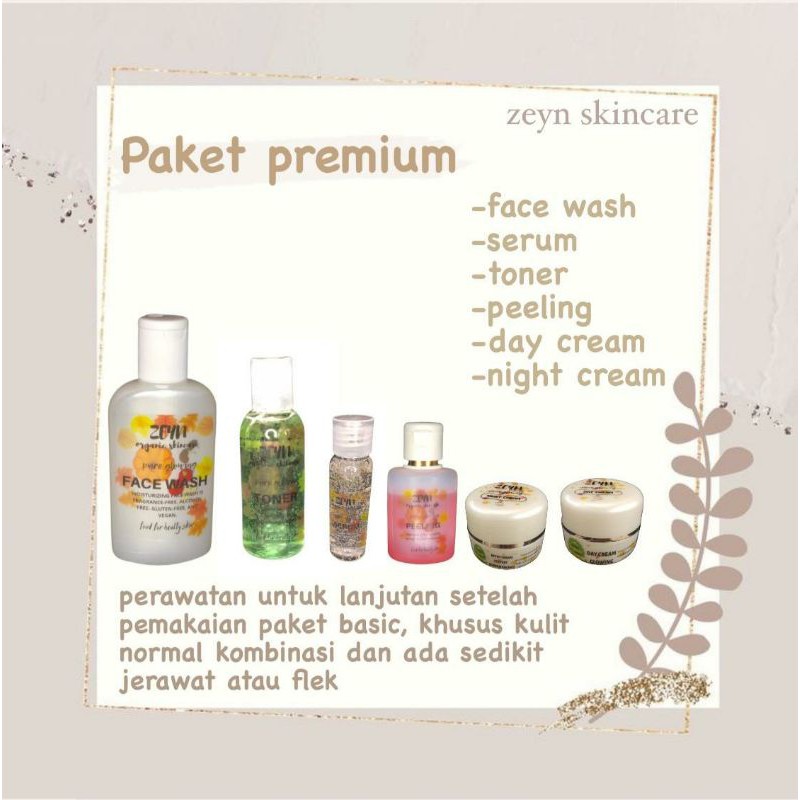 Paket Premium Perfect Zeyn Skincare Organic