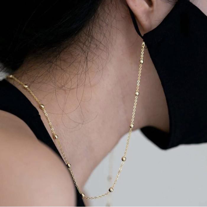 fikashop000 gantungan masker rantai korea - 2