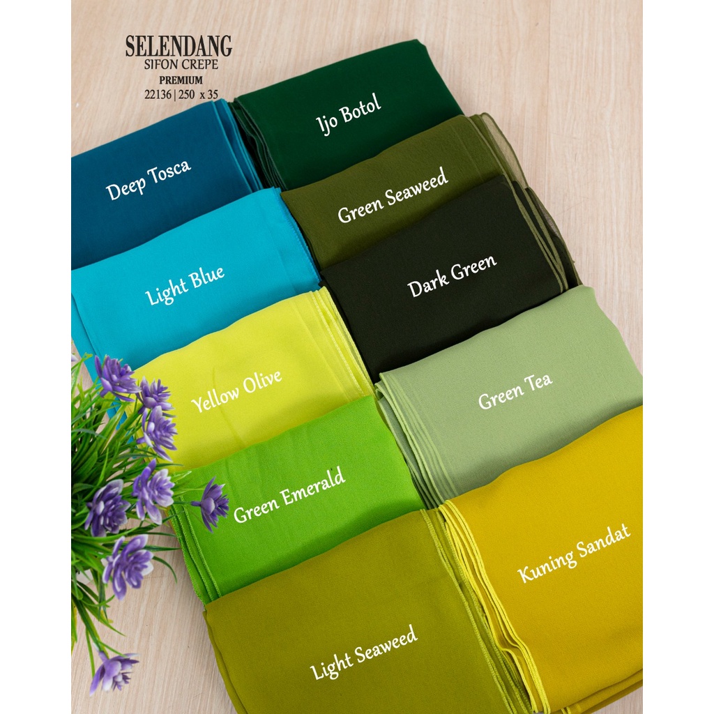 Selendang Sifon Crepe | Baca Deskripsi-3