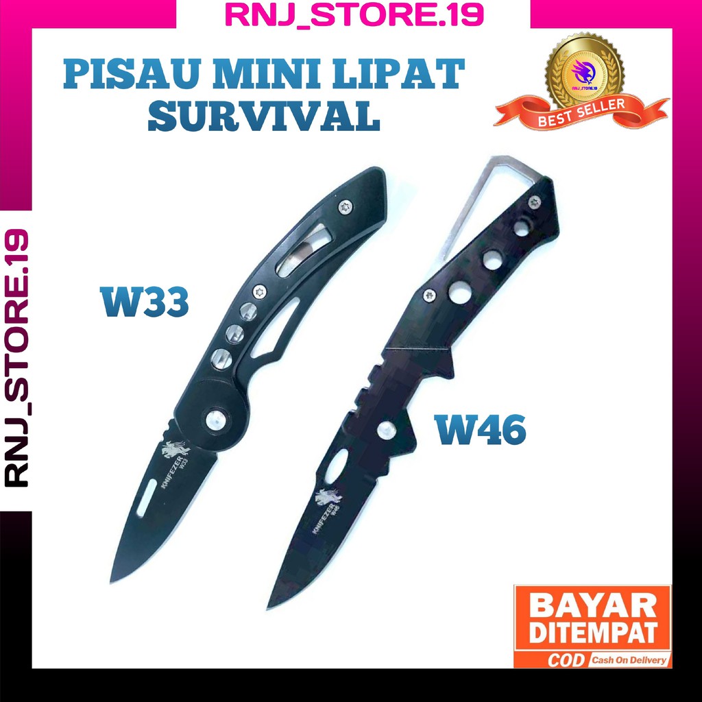 Pisau Mini Lipat Portable/Pisau Survival/Pisau Mini/Pisau Lipat/Pisau Portable
