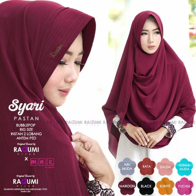 Syari Pastan Raqumi Hijab Original
