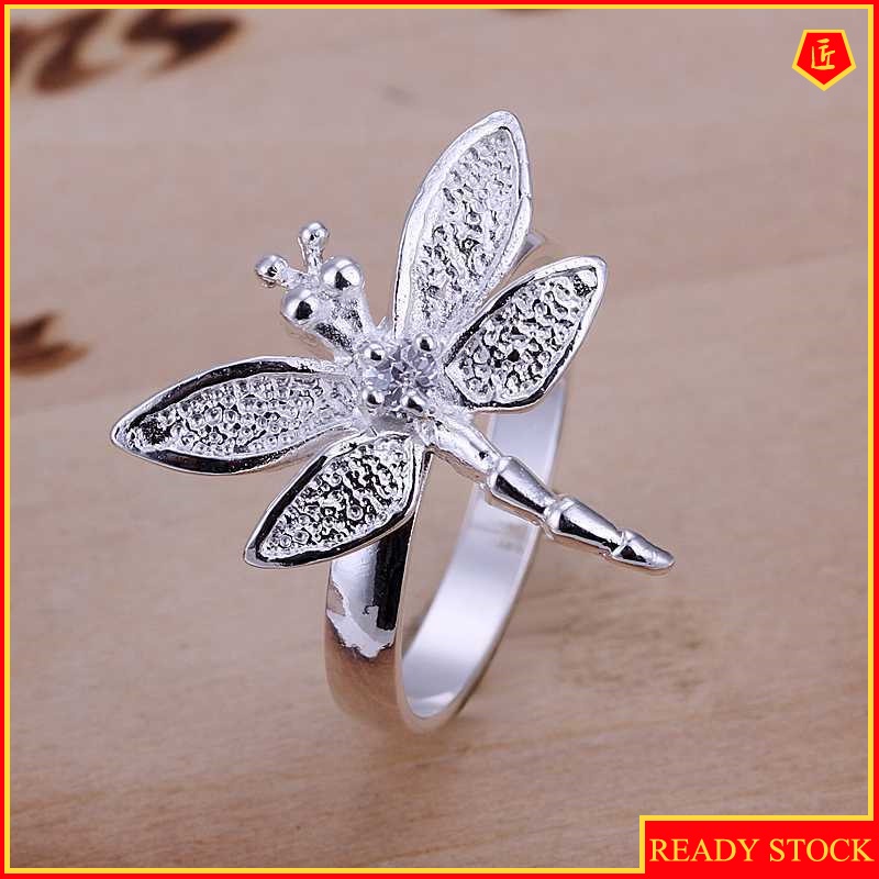 [Ready Stock]Fashion Creative 925 Silver Dragonfly Ring