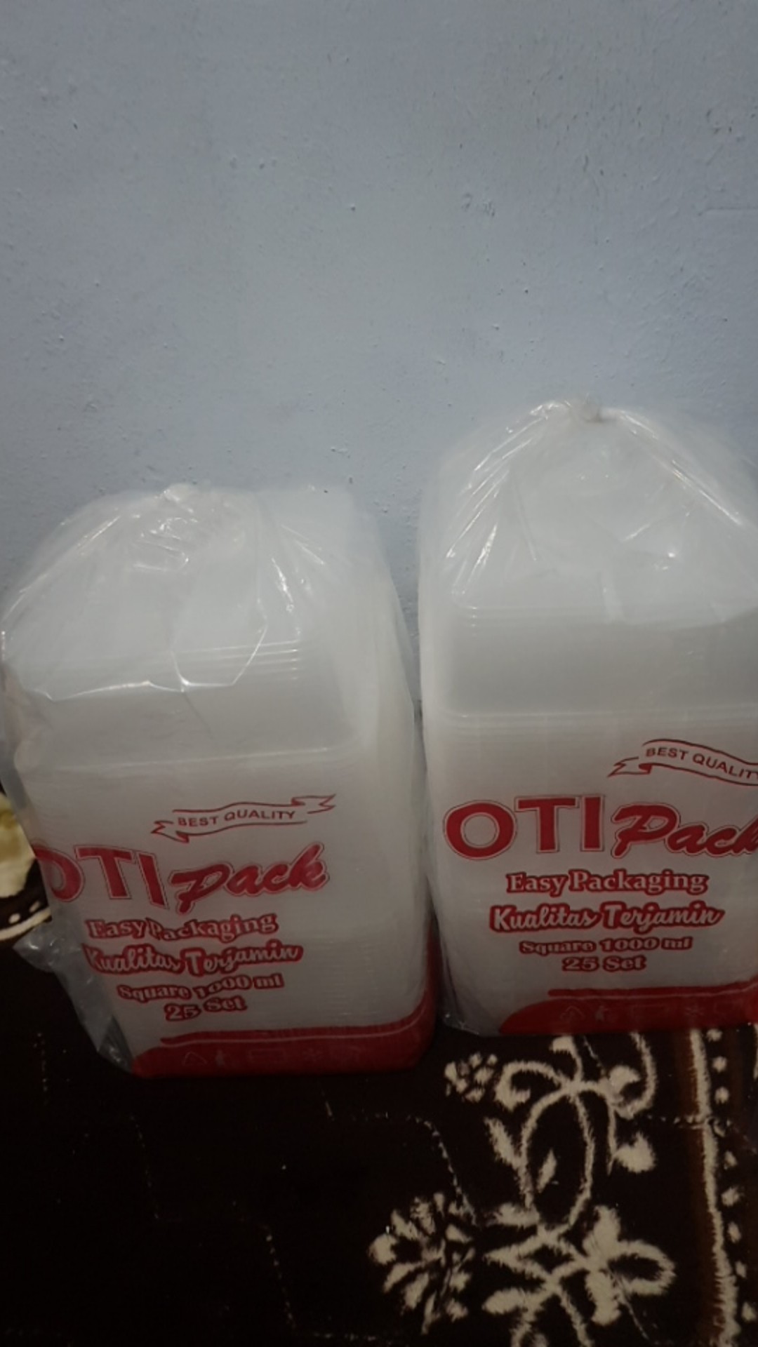 Thinwall Kotak Microwave Isi 25 Pcs Food Container / Tempat Kotak Makananan Plastik