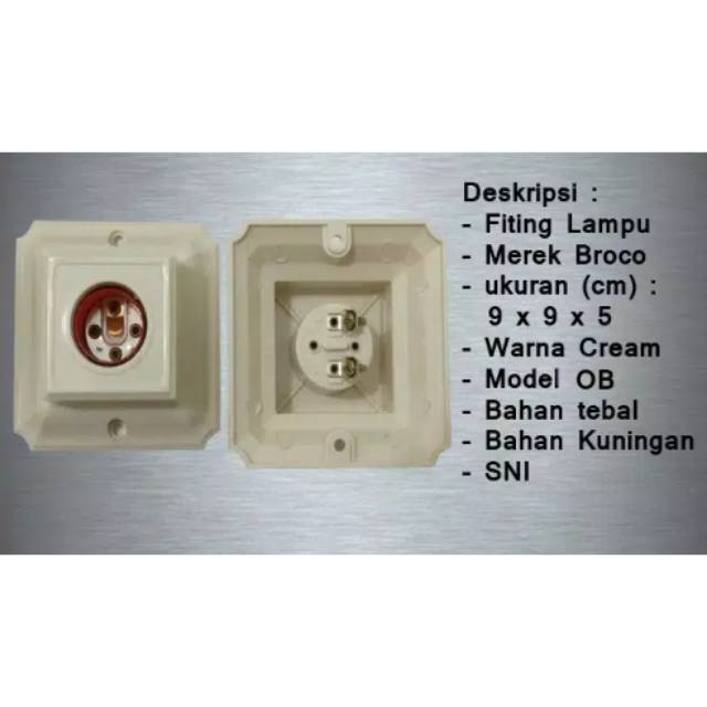 Fiting lampu broco  fiting prafon  rumah lampu  fiting