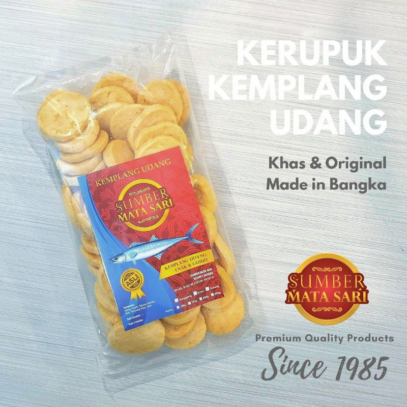 

Kerupuk Kemplang Udang Bangka SUMBER MATA SARI Kualitas Premium