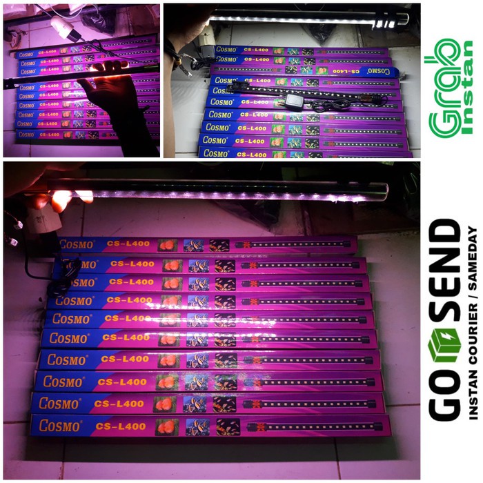 Lampu Led Celup Aquarium 40cm (Putih/Pink/putih-Biru)