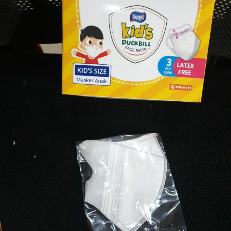 masker sensi duckbill  1pcs(eceran)