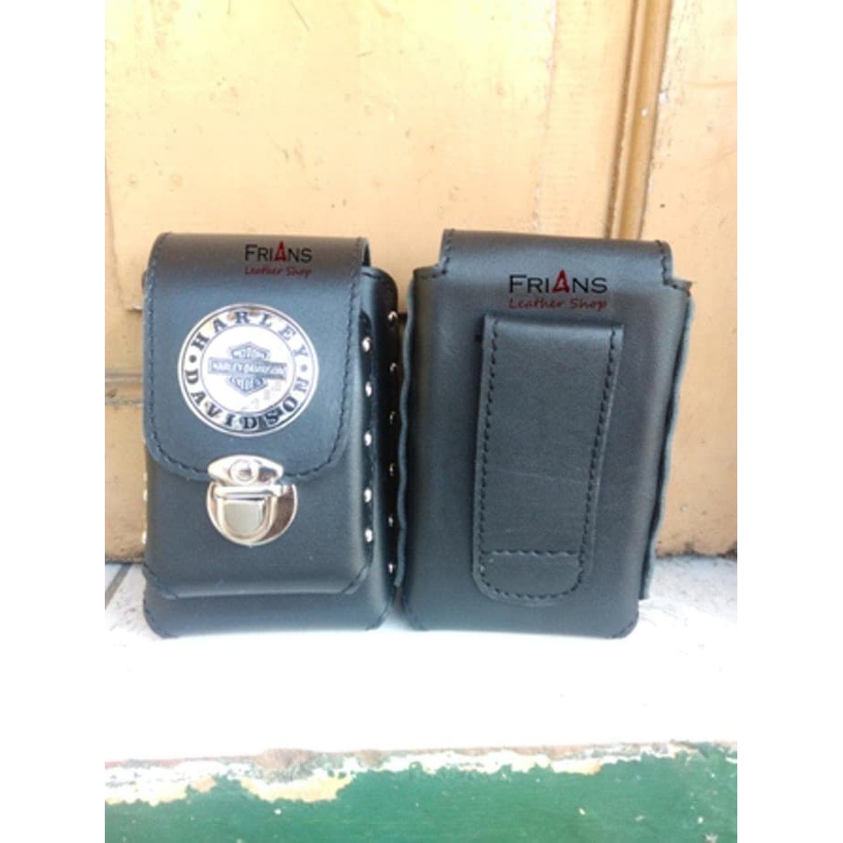 Dompet Sarung HP Pinggang Kulit Asli stylish Handphone Smartphone Android Pria Keren paling laku