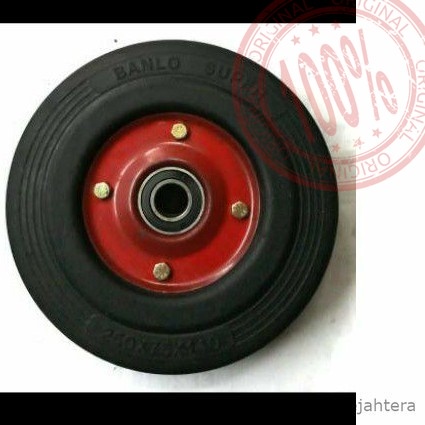 Discount | Promo roda lori 10 inch roda ban karet 10in roda lori ban mati Termurah