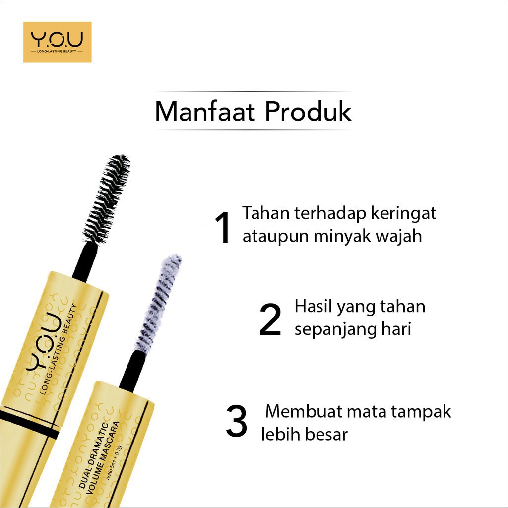 YOU THE GOLD ONE DUAL DRAMATIC VOLUME MASCARA