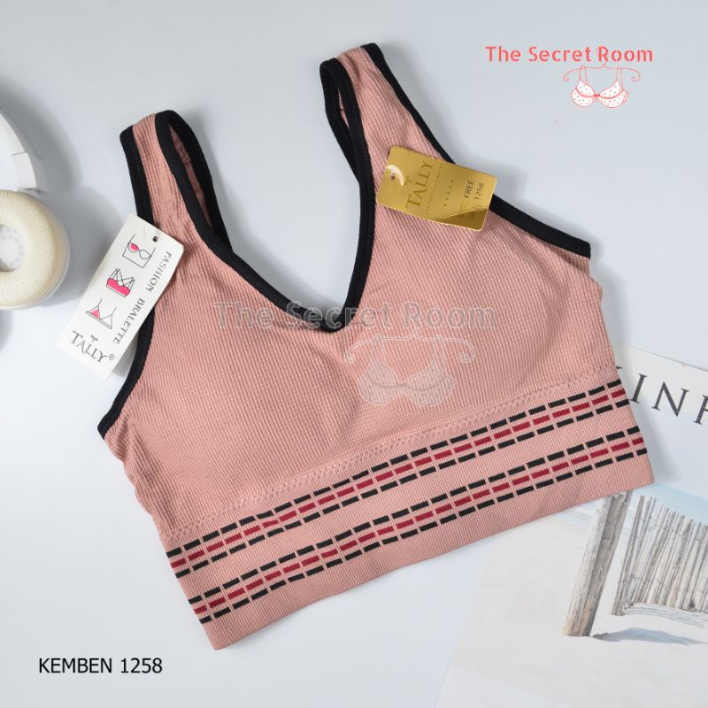 TALLY BRA BH KEMBEN BRALETTE 1258 | FREE SIZE | BAHAN RAJUT STRETCH | CUP B