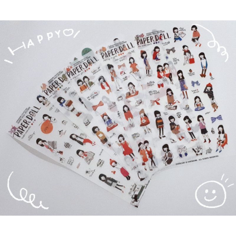 

Floralwhite 1 lembar stiker estetik ordinary girl korean decoration sticker for scrapbook DIY journal planner bujo aesthetic