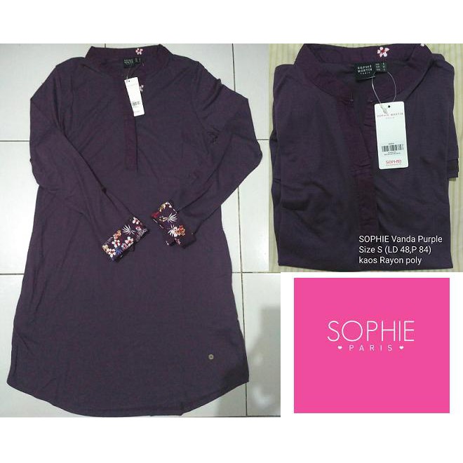 SP blus atasan Vanda Tunik Blouse (Purple)