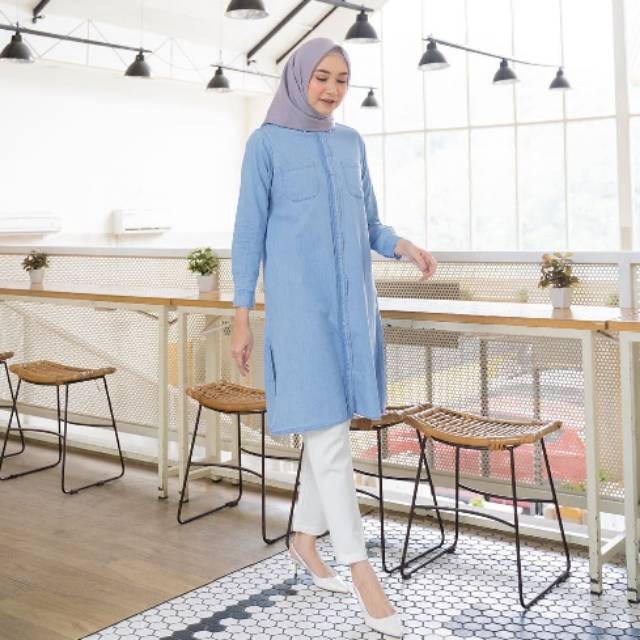 Tunik jeans heaven lights XXL