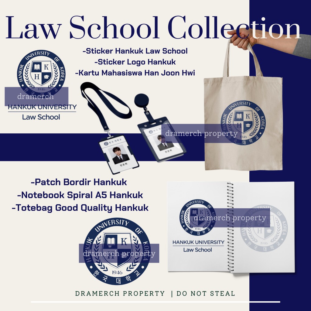 LAW SCHOOL MERCHANDISE DRAKOR Kim Bum  Sekolah Hukum Maba Kit hankuk university