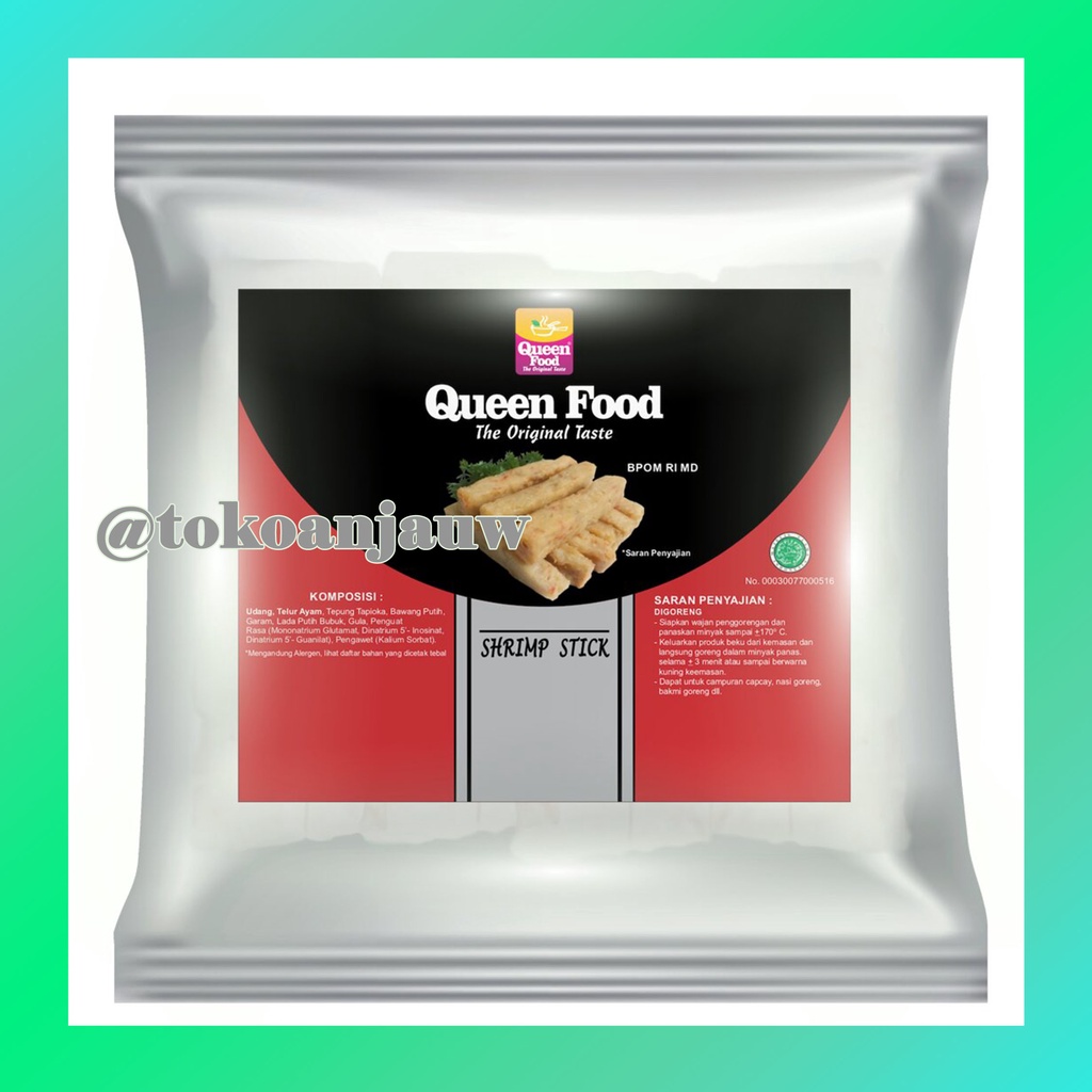 

Queen Food Shrimp Stick 330 gr / Stik Udang