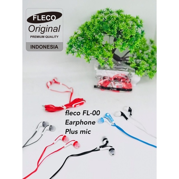 grosir~1pcs handsfree hf fleco fl00 original music earphone