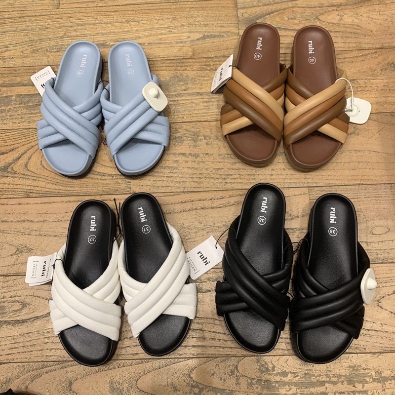 RUBI SANDAL - Chusy Crossover Slide Sandals