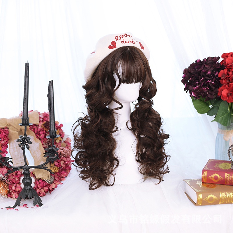 WDA-29 wig daily jepang korea kpop panjang mermaid curly natural rambut palsu