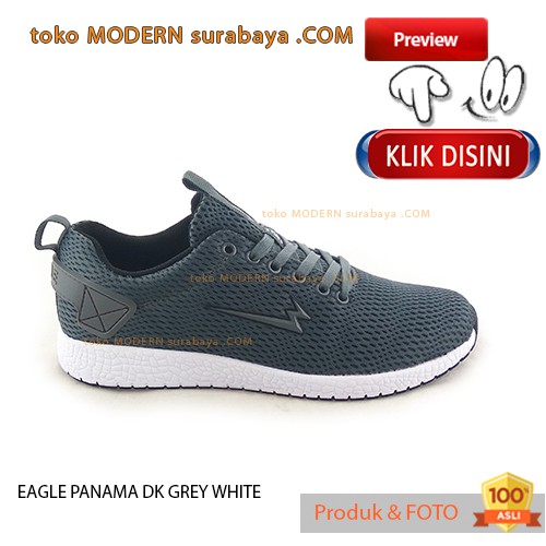 EAGLE PANAMA DK GREY WHITE sepatu pria casual sneakers