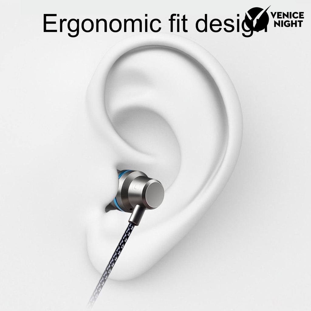 (VNEP) (Berkabel) Ye1 Earphone In ear Heavy Bass Ergonomis Dengan Kabel + Jack 3.5mm Untuk Olahraga