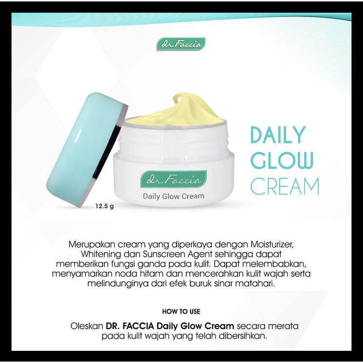 BEST SELLER dr Faccia Daily Glow Cream - Whitening WX 1 (02 002 001)