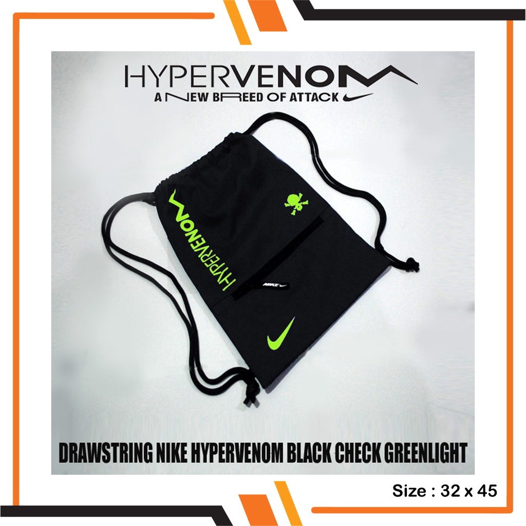 Tas Sepatu Futsal Olahraga Pria Drawstring Serut Nike