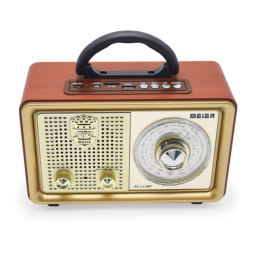 Radio mini portable 110BT FM/AM/SW retro radio digital Bluetooth TF/usb