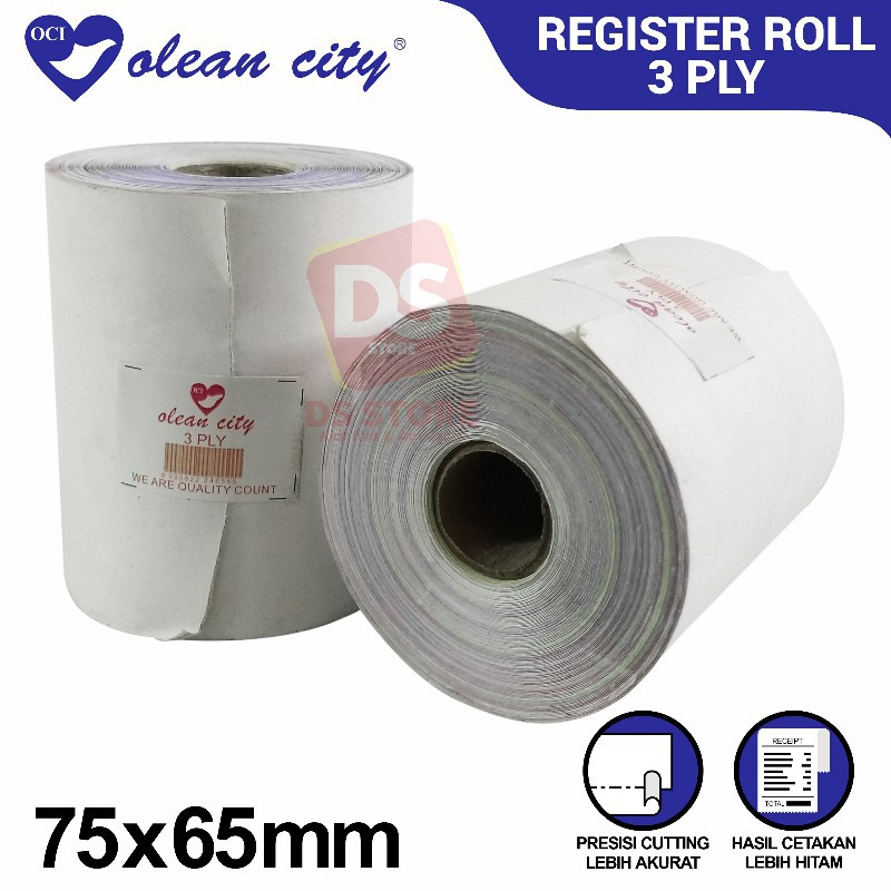 

KERTAS THERMAL REGISTER ROLL 3 PLY OLEANCITY