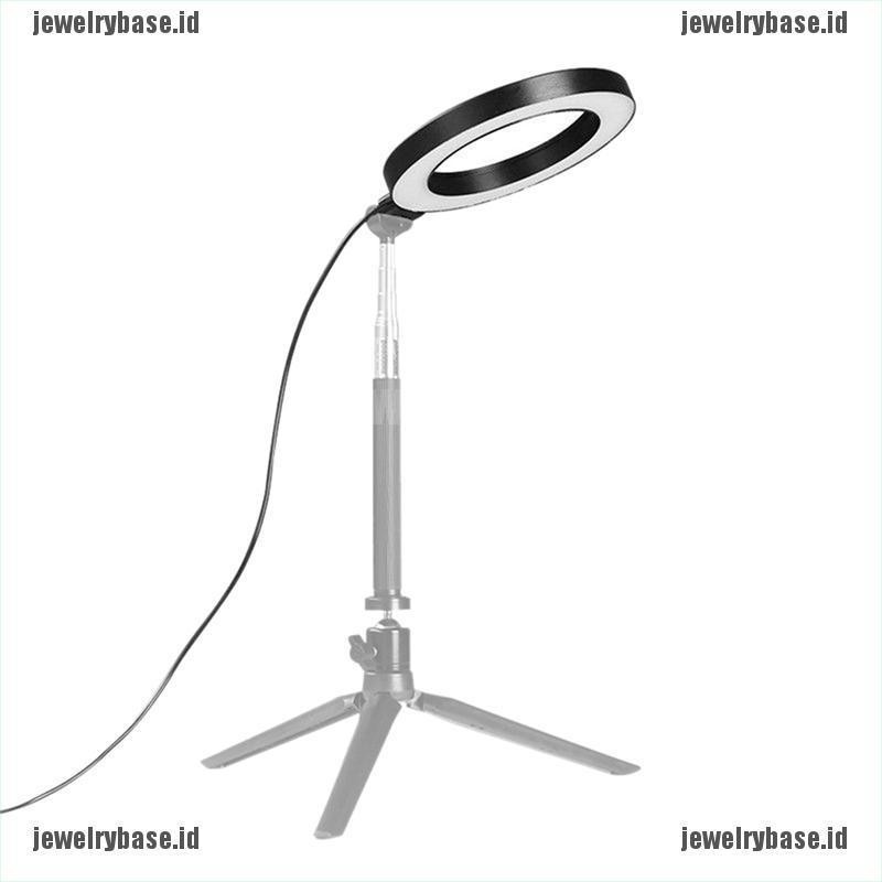 [Base] 6&quot; LED Ring Light Dimmable USB 5500K Fill Lamp Photography Phone Video Live [ID]