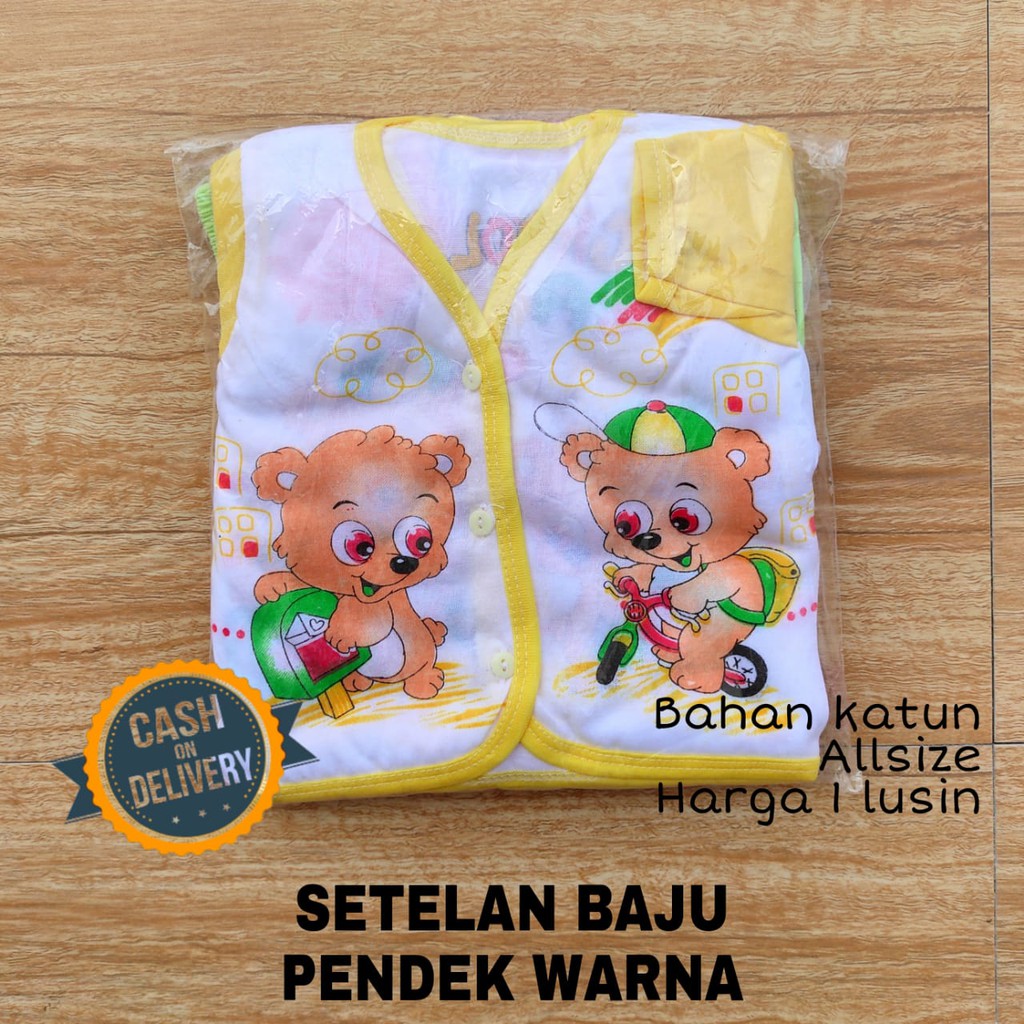 1 Lusin Setelan bayi KATUN warna kombinasi