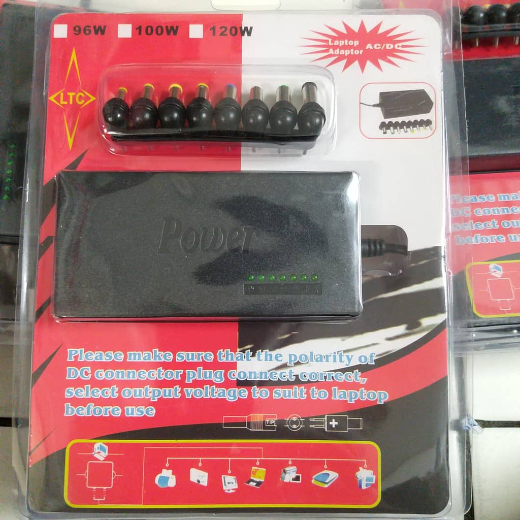 Power Supply 4096 Universal AC/DC Adaptor for Laptop TV LED LCD - 96W - 12V 15V 16V 18V 19V 20V 24V