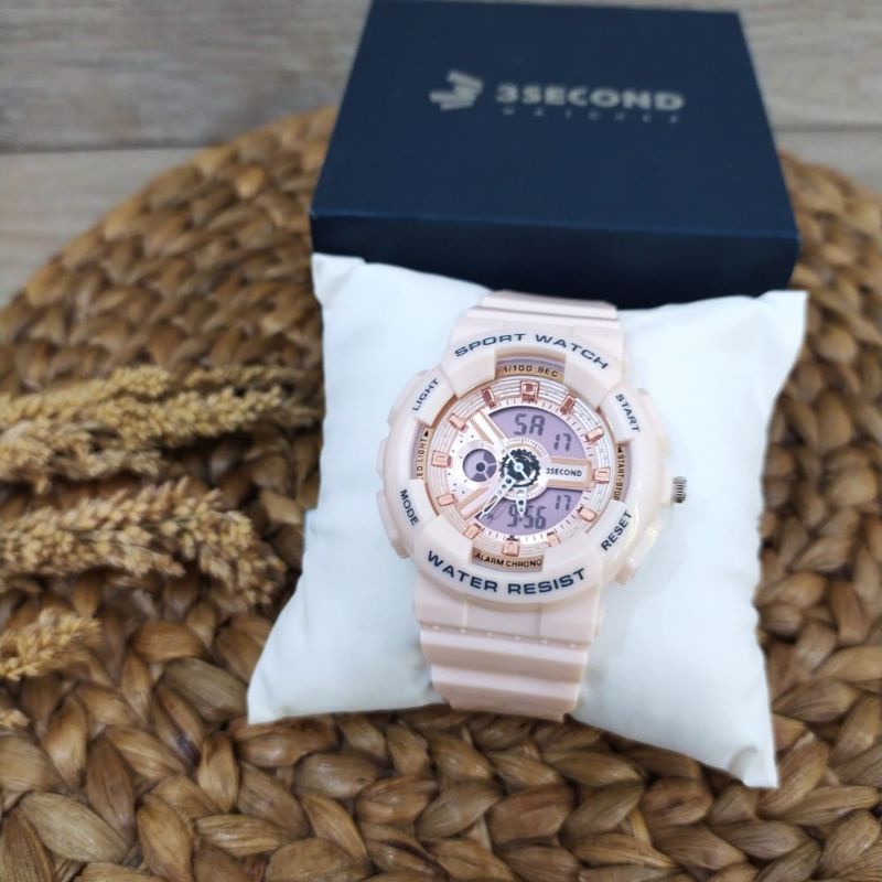 jam tangan 3second fashion wanita terbaru original //ANTI AIR